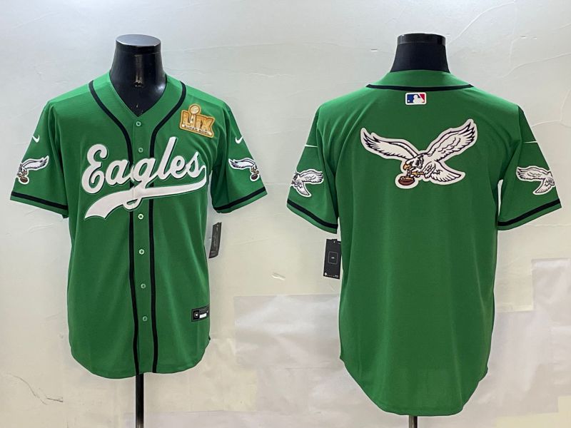 Men Philadelphia Eagles Blank Green three generations Jointly Name 2025 Nike Limited NFL Jersey style 12